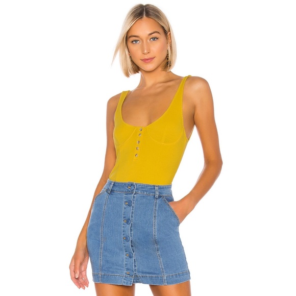 Lovers + Friends Ribbed Gabby Bodysuit NWT - Picture 1 of 5